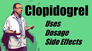 clopidogrel 75 mg uses dosage and side effects [upl. by Wales]