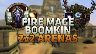 Fire Mage Moonkin 2v2 Arena Commentary [upl. by Ashely]