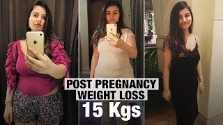 How I Lost 15 kgs At Home Post CSection Delivery  Fat to Fit  Fit Tak [upl. by Heim]