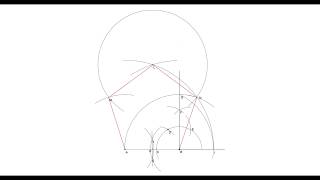 Costruzione del pentagono dato il lato [upl. by Eirellav]