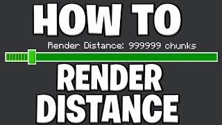 How To Change Render Distance For Minecraft Bedrock Edition  Xbox Windows IOS Android Switch [upl. by Asenab934]