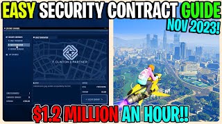 New Easy SECURITY CONTRACT GUIDE In GTA 5 Online 2023 Best Way To Make Money In GTA 5 Online [upl. by Jung320]