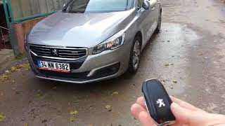 Peugeot 508 Anahtarsız giriş ve çalıştırma [upl. by Wain612]