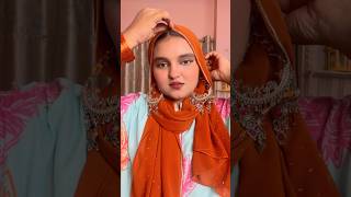 Beautiful Hijab look with earrings hijab trending youtubeshorts hijabstyle [upl. by Eri]