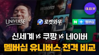 지금 기업들은 멤버십 유니버스 전쟁 중 신세계 유니버스 클럽 쿠팡 와우 네이버플러스 [upl. by Nnylahs]