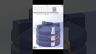 Water Tank  Design  Solidworks [upl. by Enileme]