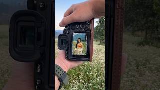 Oudoor Cute Girl Photoshoot On Sony A7iii by 70mm Lens🔥shorts HunterPhotography [upl. by Nanah687]