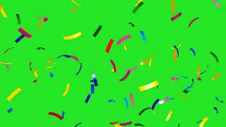 confetti green screen [upl. by Guillermo]