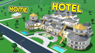 Turning HOME To 5 STAR HOTEL In Roblox Bloxburg [upl. by Demona]