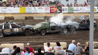 72124 Menard County Fair Demo Derby Semi Stock [upl. by Samp863]