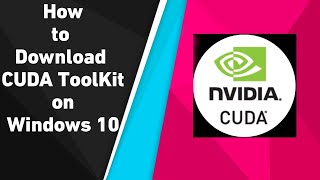 How to Download CUDA TOOLKIT on windows 10  How to Download CuDNN Library and GPU on Windows 10 [upl. by Ledniahs]