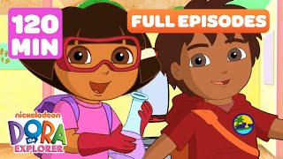 Dora the Explorer Back to School Full Episodes 📚 2 Hours  Dora amp Friends [upl. by Darton]