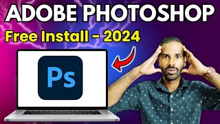 How to Install Adobe Photoshop for Free on Windows PC  Laptop✅ [upl. by Anerak]