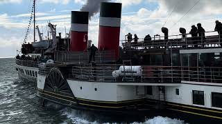 Paddle Steamer  Steam Ship Waverley on the Thames Estuary [upl. by Eanahc]