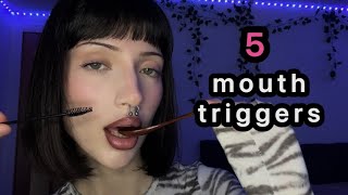 5 Mouth Triggers ASMR no talking [upl. by Irb]