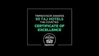 TripAdvisor Awards 93 Taj Hotels the Coveted Certificate of Excellence [upl. by Jaf]