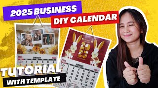 DIY Customized Calendar 2025 for Business  Free Download Template [upl. by Airegin]