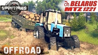 SpinTires MTZ 1221 Tractor Offroad Test [upl. by Maia]