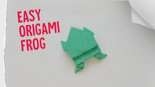 Easy Origami Frog [upl. by Colwin]