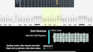 Red Hot Chili Peppers  Emit Remmus  Guitartabs23 [upl. by Linoel]