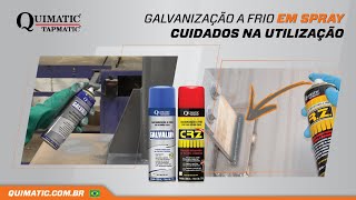 Galvanização a Frio em Spray Cuidados na utilização [upl. by Nnylyahs]