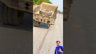 Tractor on one tire is pulling the trolley  short ytshort shortvideo [upl. by Simonsen513]