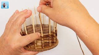 Basket weaving for beginners  Do it yourself  DIY home decor How to basket making [upl. by Jock710]