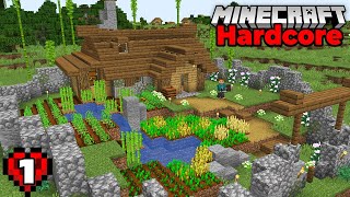 Minecraft Hardcore Lets Play  The Starter House Episode 1 [upl. by Marianna]