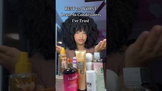 BEST vs WORST leave in conditioners 😗 curlyhair naturalhair hairproducts [upl. by Deibel553]