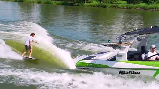 2018 Malibu Wakesetter 25 LSV  Wakesurfing Review [upl. by Magena]