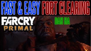 Far Cry Primal TIPS  Big Darwa Fort  Clear Forts amp Campsites  Fast amp Easy Fort Guide Tutorial DAH [upl. by Udell]