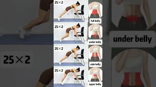 HOW TO LOSE BELLY FAT FAST 4 EXERCISES🔥 shorts [upl. by Beare]