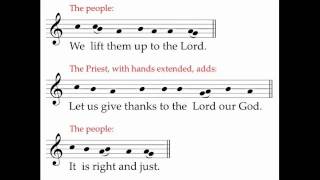 Preface Dialogue  ICEL Chant  New English Translation of the Roman Missal [upl. by Frohne517]