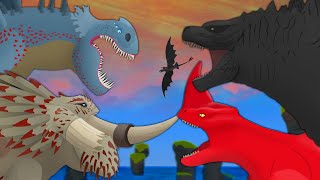 Red Death amp Bewilderbeast vs Godzilla amp Red Bluster  FULL BATTLE [upl. by Anek]