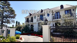 Beverly Hills Bedford Drive Mansions Frank Sinatra Merv Griffin Carmen Miranda Celebrity Homes [upl. by Idissak825]