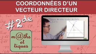 Déterminer les coordonnées dun vecteur directeur  Seconde [upl. by Nhguavoj651]