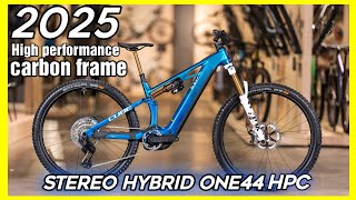 Cube Stereo hybrid ONE44 HPA 2025  New look  high performance eMTB with Bosch [upl. by Airamana588]