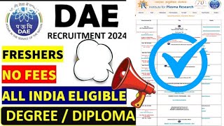 DAEIPR Recruitment 2024  Freshers  Degree  Diploma  NO FEES  Latest Jobs 2024  Job adda India [upl. by Aitak]