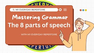 Mastering English grammar The Parts of Speech in English [upl. by Avah]