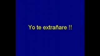 yo te extrañare tercer cielo karaoke [upl. by Epifano]