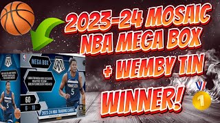 🏀 202324 Mosaic NBA Mega Box 📦  WEMBY Tin Giveaway Winner 🥇 mosaicbasketball [upl. by Postman]