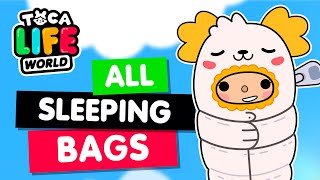 COLLECTED ALL SLEEPING BAGS in Toca Boca 😍 Toca Life world [upl. by Olram]