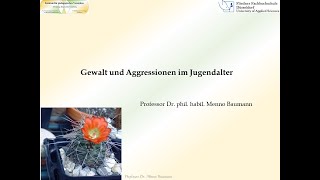 Vortrag Menno Baumann Aggressionen und Gewalt im Jugendalter [upl. by Couchman342]