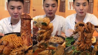 ASMR Eating Eel Noodles amp Beef RibsIntestines Mukbang So Yum🫔🍢 [upl. by Kcarb]