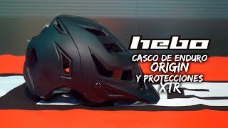 HEBO casco ORIGIN para Enduro y protecciones XTR [upl. by Winebaum]