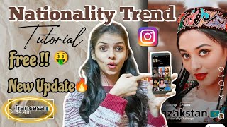 look different nationalities trend tutorial free nationality challenge instagram reelsvedikajaokar [upl. by Nyloc326]