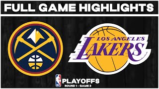 Denver Nuggets vs LA Lakers  Game 3 Full Highlights  Apr 25 2024 [upl. by Sumerlin]