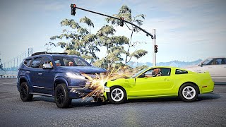 BeamNG Drive  Dangerous Driving and Accidents 51 [upl. by Atnwahsal]