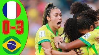 France vs Brazil Highlights  FIFA U20 Womens World Cup Colombia 2024 [upl. by Nolte288]