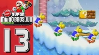 Newer Super Mario Bros Wii  World 5  Freezeflame Glacier Part 13 [upl. by Kozloski111]